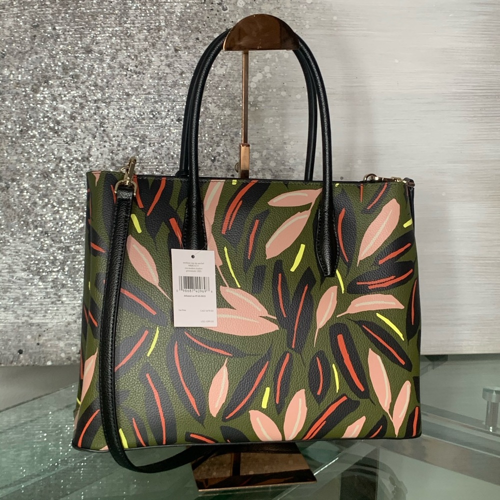 Kate Spade Eva Top Zip Leather Satchel Crossbody - Picture 5 of 8